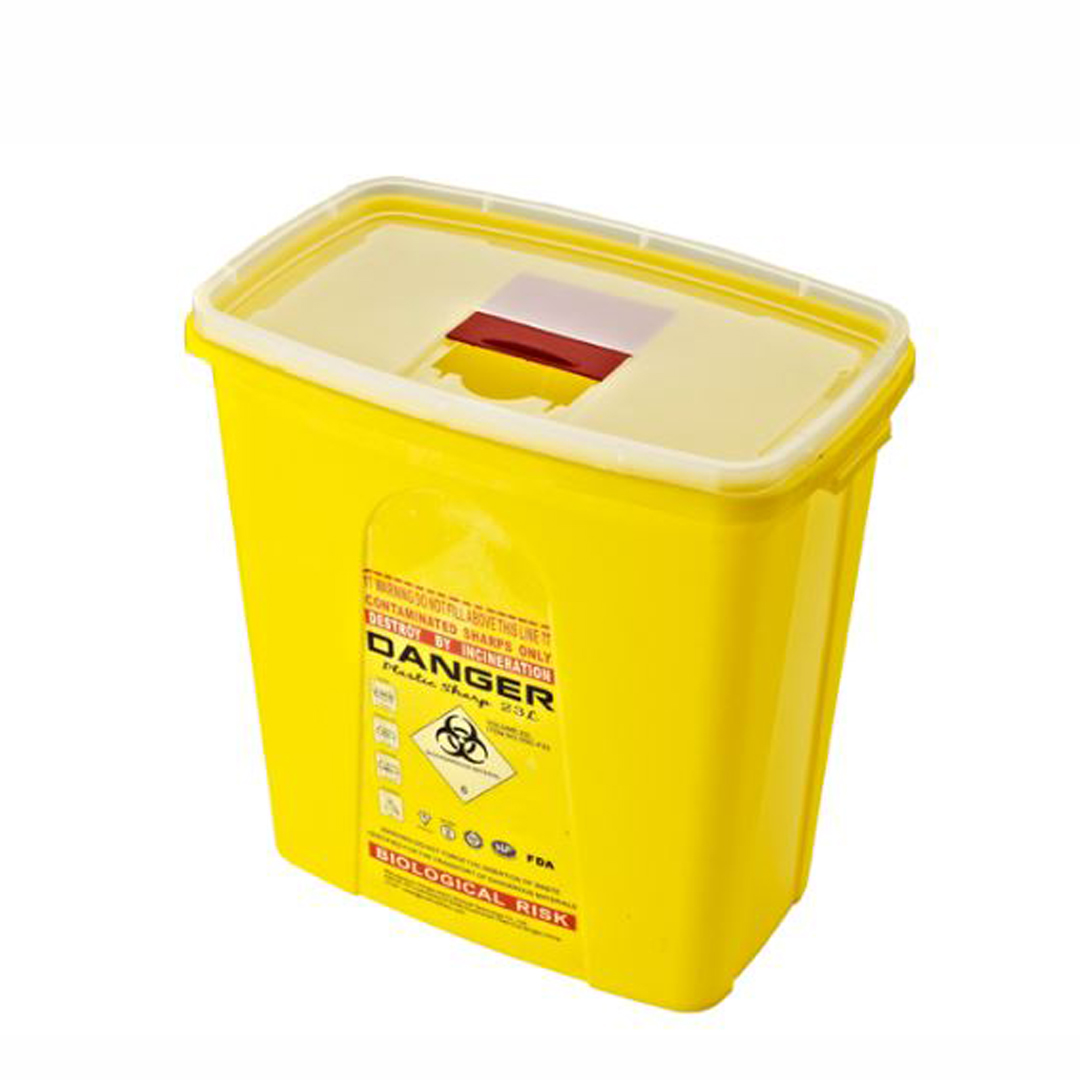Bio Hazard Sharp Containers available in online  pharmacy qatar, doha 